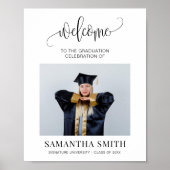 Minimalistische Graduation Party Welkom Klasse van Poster (Voorkant)