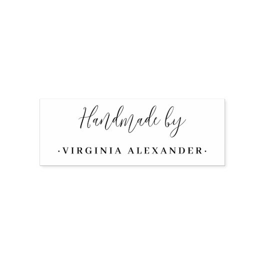 Minimalistische grafische handgemaakte aangepaste   zelfinktende stempel (Design)