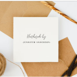 Minimalistische grafische handgemaakte aangepaste  zelfinktende stempel