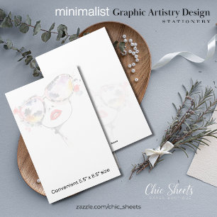 Minimalistische Grafische Kunst Ontwerp Briefpapie Briefpapier