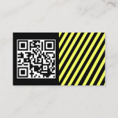 Minimalistische grafische QR-code schoon en modern Visitekaartje (Achterkant)