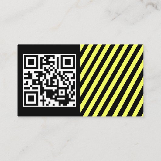 Minimalistische grafische QR-code schoon en modern Visitekaartje (Achterkant)
