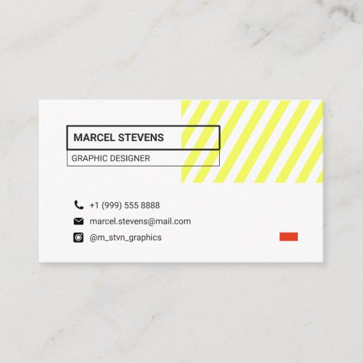 Minimalistische grafische QR-code schoon en modern Visitekaartje (Voorkant)