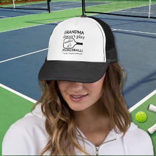 Minimalistische Grappige Schattigee Oma Pickleball Trucker Pet