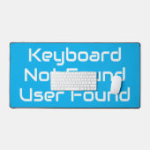 Minimalistische grappige tech-zin bureaumat (Keyboard & Muis)