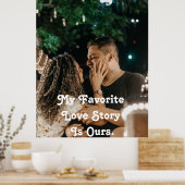 Minimalistische Gratitude Koppel Foto Liefde Poster (Keuken)