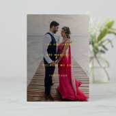 Minimalistische Gratitude Photo Holiday Gold Foil  Folie Feestdagenkaart (Staand Voorkant)