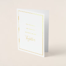 Minimalistische Gratitude Photo Holiday Gold Foil