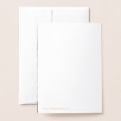 Minimalistische Gratitude Photo Holiday Gold Foil  Folie Kaarten (Met envelop)