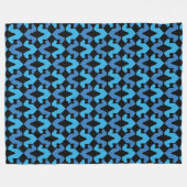 Minimalistische Great Dane-patroon Fleece Deken (Voorkant (Horizontaal))