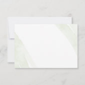 Minimalistische Green Fern bruiloft dank u kaart (Achterkant)