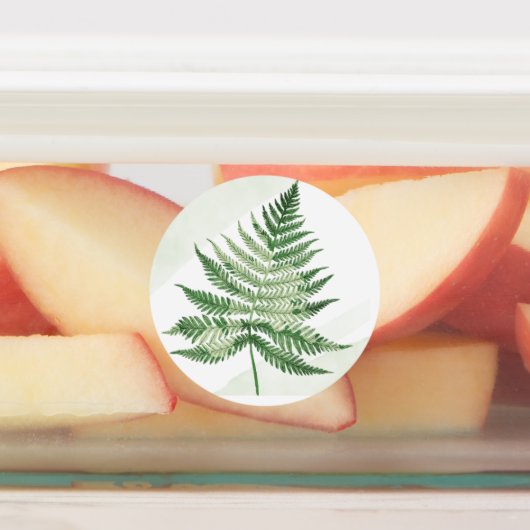 Minimalistische Green Fern bruiloft Labels (Aangebracht)