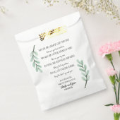 Minimalistische Greenery Irish Blessing Bedankzakje (Gezegeld)