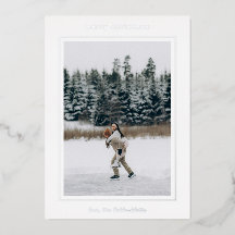 Minimalistische grensfoto moderne kerst