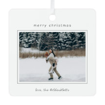 Minimalistische grensfoto moderne kerst