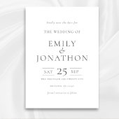 Minimalistische Grey Text Wedding Sla de datum Kaa Save The Date