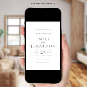 Minimalistische Grey Text Wedding Sla de datum Kaa Save The Date