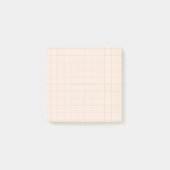 Minimalistische Grid Post-it® notes in Champagne T (Voorkant)