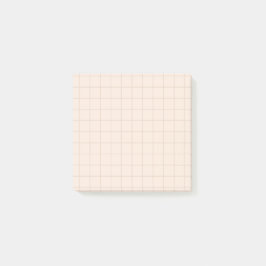 Minimalistische Grid Post-it® notes in Champagne T