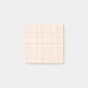 Minimalistische Grid Post-it® notes in Champagne T