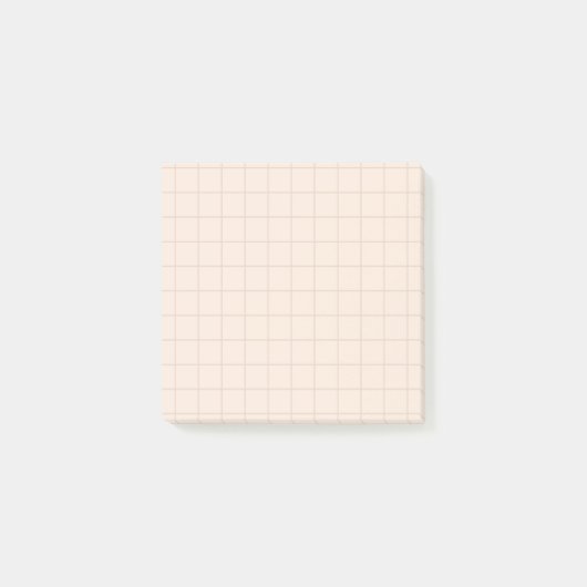 Minimalistische Grid Post-it® notes in Champagne T (Voorkant)
