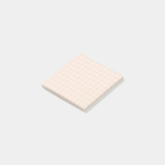Minimalistische Grid Post-it® notes in Champagne T (Schuin)