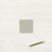 Minimalistische Grid Post-It Notes in Sage Earth T (Op bureau)