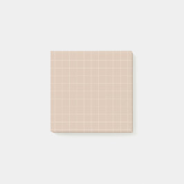 Minimalistische Grid Post-it® notes in zandstenen