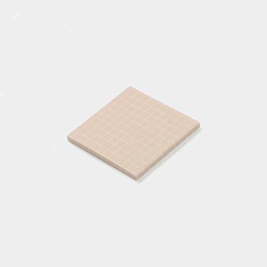 Minimalistische Grid Post-it® notes in zandstenen  (Schuin)