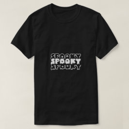 Minimalistische Griezelige – Halloween-typografie  T-shirt