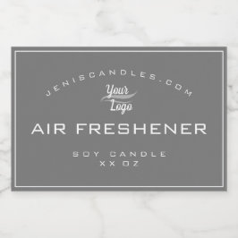 Minimalistische Grijs Logo Sjabloon Eenvoudige Sti Voedselcontainer Etiket