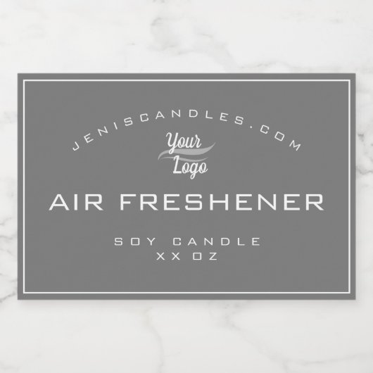 Minimalistische Grijs Logo Sjabloon Eenvoudige Sti Voedselcontainer Etiket (Enkel label)