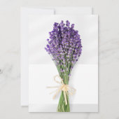 Minimalistische grijs Paarse Moederdag Uitnodigen Kaart (Achterkant)