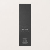 Minimalistische Grijs Professioneel Modern Visitekaartje (Buitenkant ongevouwen)