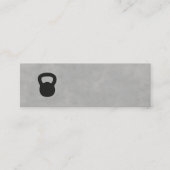 Minimalistische Grijs Zwart Ketel Bell Personal Tr Mini Visitekaartje (Voorkant)