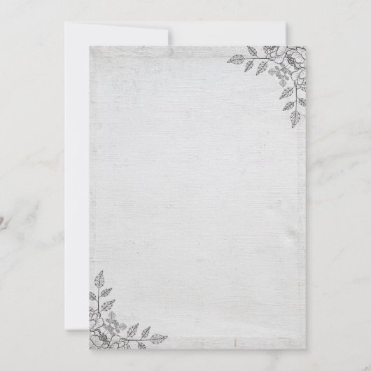 Minimalistische grijze bewegende aankondiging (Achterkant)