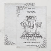 Minimalistische grijze bewegende aankondiging (Voorkant / Achterkant)