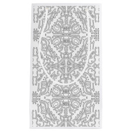 Minimalistische grijze bloempatroon klein cadeauzakje