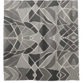 Minimalistische grijze geometrische elegante heden douchegordijn (Voorkant)