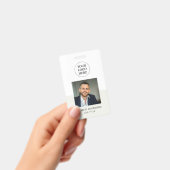 Minimalistische Grijze Professionele Medewerker Fo Badge (Handheld)