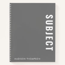 Minimalistische Grijze School Onderwerp Student Na