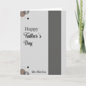 Minimalistische grijze Vaderdag | Beste papa ooit Kaart (Voorkant)
