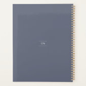 Minimalistische grijze week- / maandplanner 2022 planner (Achterkant)