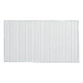 Minimalistische grijze witte verticale streep kussensloop (Achterkant)