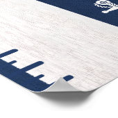 Minimalistische groeimeter voor kinderen met marit poster (Hoek)