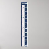 Minimalistische groeimeter voor kinderen met marit poster (Voorkant)