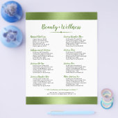 Minimalistische groene achtergrond flyer (Enkel)