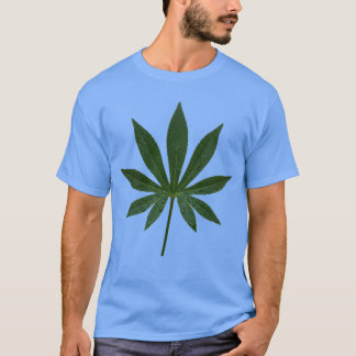 Minimalistische groene blad natuur grafische T-shi T-shirt