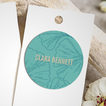 Minimalistische groene bloemige elegante botanisch