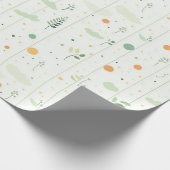 Minimalistische groene botanische en Abstracte Sti Cadeaupapier (Hoek)